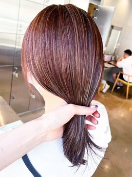 オーガニック リブ 川越(organic+live) 【夏限定】白髪ボカシハイライト×艶感アップ/美髪チャージ