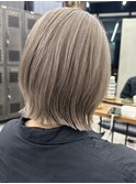 【GEEKS渋谷】レイヤーボブ/くびれヘア/ケアブリーチ/グレージュ