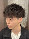 20代ツイストスパイラル◎韓国風マッシュ×束感メンズパーマ
