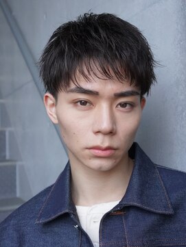 レタッチ バイ フィフス 銀座(RETOUCH by fifth) ラフな質感の無造作パーマ×スパイキーショートスタイル