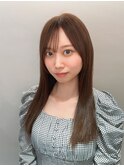 アイドル前髪×サラツヤストレートヘア