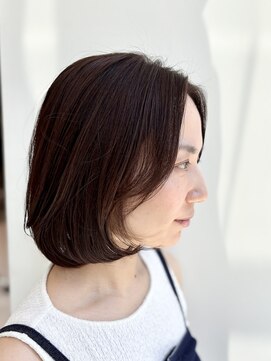 エアー 銀座タワー(AIR) レイヤーボブ　白髪ぼかし　銀座タワー藤本麻衣