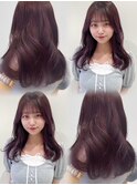 韓国 レイヤーカット ブリーチ ダブルカラー 髪質改善