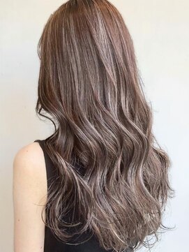 20代30代シークレットハイライトロング×透明感カラー抜け感