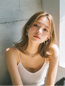 ウル 草加店(ulu) 大人ガーリー/似合わせカット/ミディアムレイヤーカット/草加