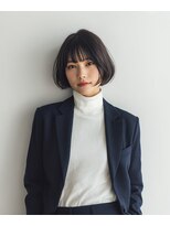 バグズ ヘアデザイン 桔梗が丘店(Baguz HAIR DESIGN)&nbsp;柔らか質感のナチュラルボブ