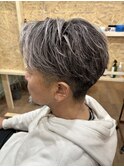 ホワイトメッシュ白髪ボカシ！