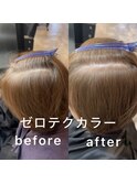 ゼロテク白髪ぼかしカラー