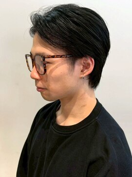 オレンジペコ(orange peco) 髪質改善 メンズショート 黒髪 ビジネスカット 20代 眉毛カット
