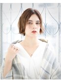 うざバング☆前下がりショートボブ ハイライト　恵比寿