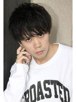 ネイビー(NAVY)&nbsp;王道ショートマッシュ！ノーセットもカッコよく決まるヘア！