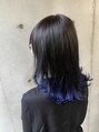 ヘア ラボ ニコ 藤沢店(hair Labo nico...) ブルーのインナーカラー！【デザインカラー】も好きです！