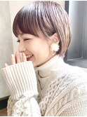 【December】マッシュショート ショートボブ 小顔 イノアカラー