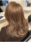脱白髪染めハイライト　一月半後のリタッチ 30代40代50代