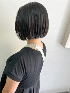 キャンバス バイ ネオリーブ 横浜西口(Canvas by neo.) 大人可愛い小顔丸みぷつっとボブ 20代30代40代