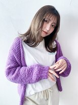 アイティーバイアルバム 藤沢店(IT by ALBUM)&nbsp;ラフワンカール_カーキグレージュフェザーバング_28407