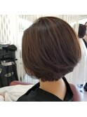 30代40代50代/ハンサムショート/グラデーションボブ/小顔/