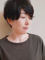 トップヘアー ガーデンヴィラ 安城(Garden Villa)&nbsp;ハンサムショートゆるウェーブ/アッシュブラック