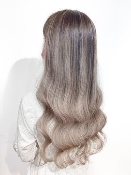 テラス(TERRACE) 【TERRACE】ホワイトグレージュ×バレイヤージュ