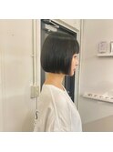 シンプルぱっつんボブ【似合わせカット】