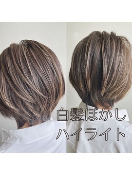 いろは 白髪ぼかしハイライト【伊勢原】【白髪ぼかしハイライト】