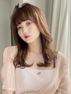 フォルテリノ ナゴヤ(FORTE Lino) 韓国前髪顔まわり×ショコラアッシュふんわりカール【髪質改善】