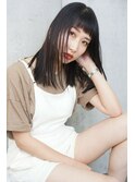 Rumor×セミウェットストレート【ダークパープルブラウン】
