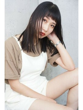 ルモア(RUMOR) Rumor×セミウェットストレート【ダークパープルブラウン】