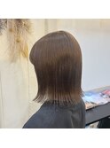 #ブラウンカラー#髪質改善トリートメント#切りっぱなしボブ