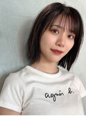 ○【Noa】韓国要素をプラスした切りっぱなしボブ