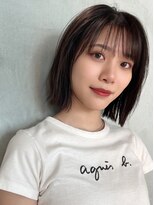 ○【Noa】韓国要素をプラスした切りっぱなしボブ