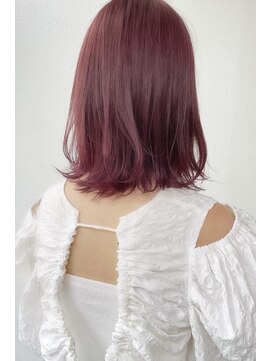 ラヴィズム(LUVISM) 10代20代30代ピンクベージュダブルカラーブリーチ新潟万代