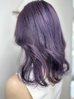 ジウ 上通り(JIU)&nbsp;20代30代小顔ゆるふわミディパープル