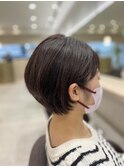 耳かけショートボブ/ナチュラルベージュ【SYUK 高円寺 中野】