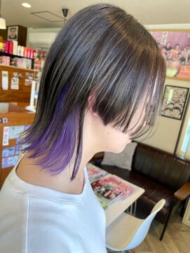 ヘア メイク ココ(hair make coco) インナーパープル★ ブラントウルフ