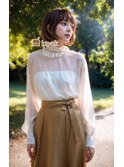 森の似合う抜け感エアリーボブ