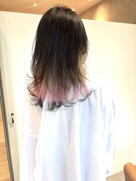 スーリール 伊都店(Sourire) インナーカラー/ブリーチ/ピンク/レイヤー/エンドカラー