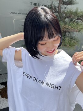 ピークアブー 原宿ハラカド(PEEK-A-BOO) くせ毛多毛黒髪暗髪ボブフェイスレイヤー切りっぱなしワンレン