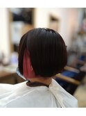 ミニボブ/アース系カシスピンク