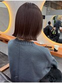 安積タッセルボブ切りっぱなしボブマッシュウルフショートカット