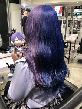 トーキョー オタクヘアー(TOKYO OTAKU HAIR) ▼にじさんじ 剣持刀也 推しカラー ブリーチ デザインカラー