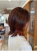インナーカラー×オレンジ 20代・30代