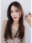 美髪シースルーレイヤーうざバング