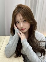 ボタン テンジン(VOTAN tenjin)&nbsp;【木串楽人】韓国ヘア/ベージュ/前髪なし/レイヤーカット