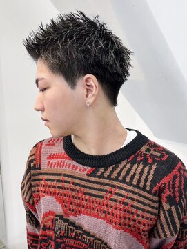 アイティーバイアルバム 下北沢店(IT by ALBUM) スパイキーショートブルーブラックスペインカール_ba540591