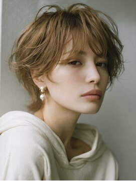 アルトリスト(Altruist Aging×HAIR&SPA) ☆イメチェンピンクベージュアンブレラカラー前髪クールショート