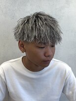 ルースト 西院店(ROOST)&nbsp;ツイストパーマ/ホワイトメッシュ/ショートマッシュ