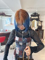 ウル(U’ru)&nbsp;no bleach brown × blue