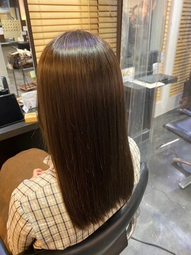 黒髪/クラゲヘアー/オリーブグレー/小顔/ココアベージュ/茨木 