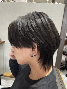 縮毛矯正×メンズウルフスタイル